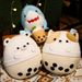 Boba Bubble Tea Cuddly Cup Squishmallow Plush Toy Cat Shark Bear_voghion.com