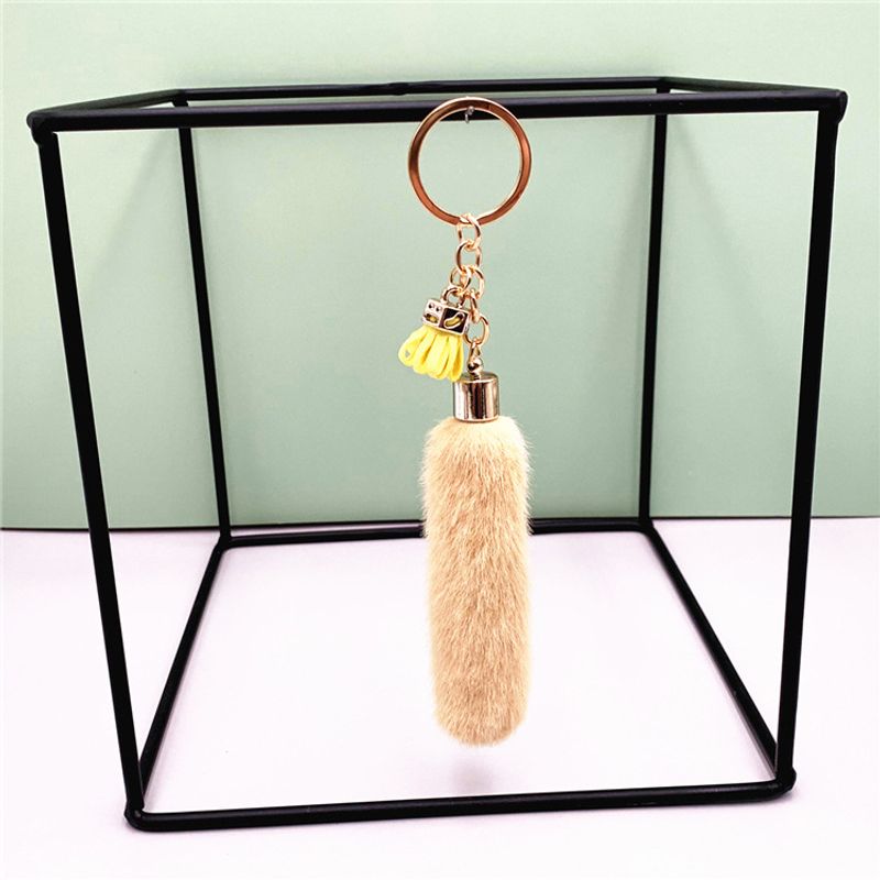 Bag Charm Creative Tassel Keychain Cute Bag Cartoon Plush Pendant Car Key Chain Ring Pendant Accessories Small Gift_voghion.com