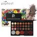 Fornitura esclusiva di 29 colori di ombretti glitterati Smoky Eyeshadow di POPFEE, 7 set di combinazioni di ombretti Spot_voghion.com