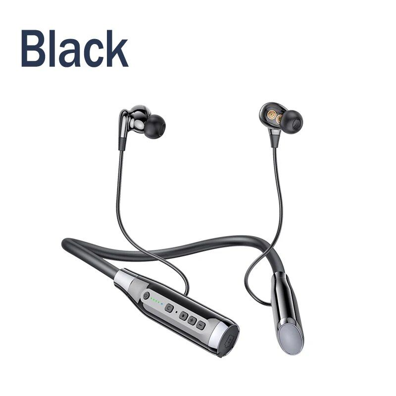 Wireless Necklace And Bluetooth Headset 100-hour Long Battery With Microphone Earmuff Sports Noise Reduction_voghion.com