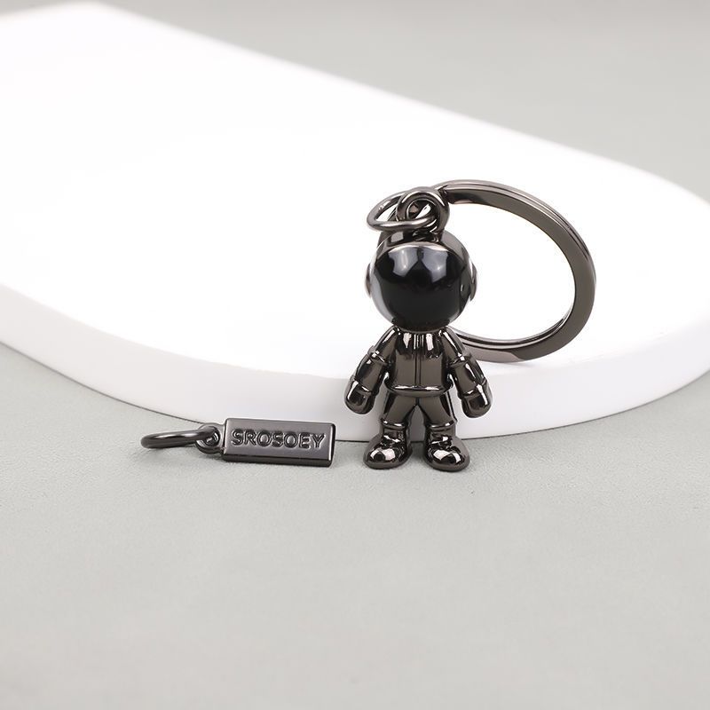 Astronaut Leather Car Key Chain Pendant Ladies Key Chain Creative High End Doll Horseshoe Buckle Net Celebrity Pendant_voghion.com