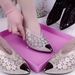 2022 European American Summer Sandals With Rhinestones And Gold Flakes, Women's Mesh Hollow Lace High Heel Sandals,_voghion.com