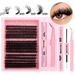 Diy Single Cluster Hair False Eyelashes Natural Thick Mixed Segmented 10-18mm Eyelashes_voghion.com