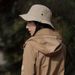 Cappello da pesca da donna in stile montagna - Cappello estivo con protezione solare UPF 50+ per campeggio ed escursionismo, stile giapponese con tesa larga_voghion.com