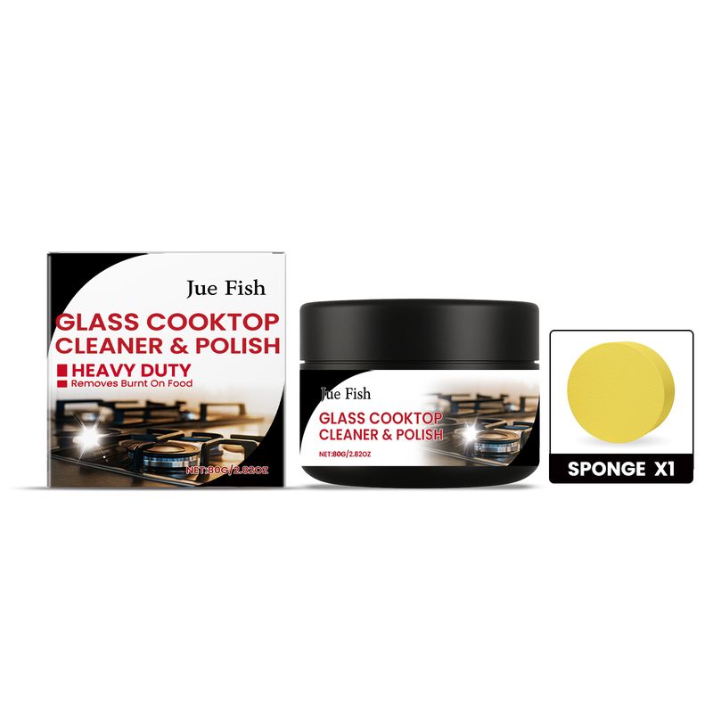 JUE FISH Stove Polishing Cleaner Stain Scale Remover For Tempered Glass And Induction Cookers, No Trace_voghion.com