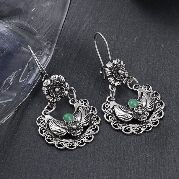 Logrui New Europea Ad America Bohemia Retro Hollow Flower Aciet Silver Ethic Style Persoality Earrigs For_voghion.com