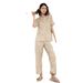 Leopard Print Satin Chiffon Pajamas Women's Short-sleeved Trousers Silk Print Loungewear Outer Wear_voghion.com