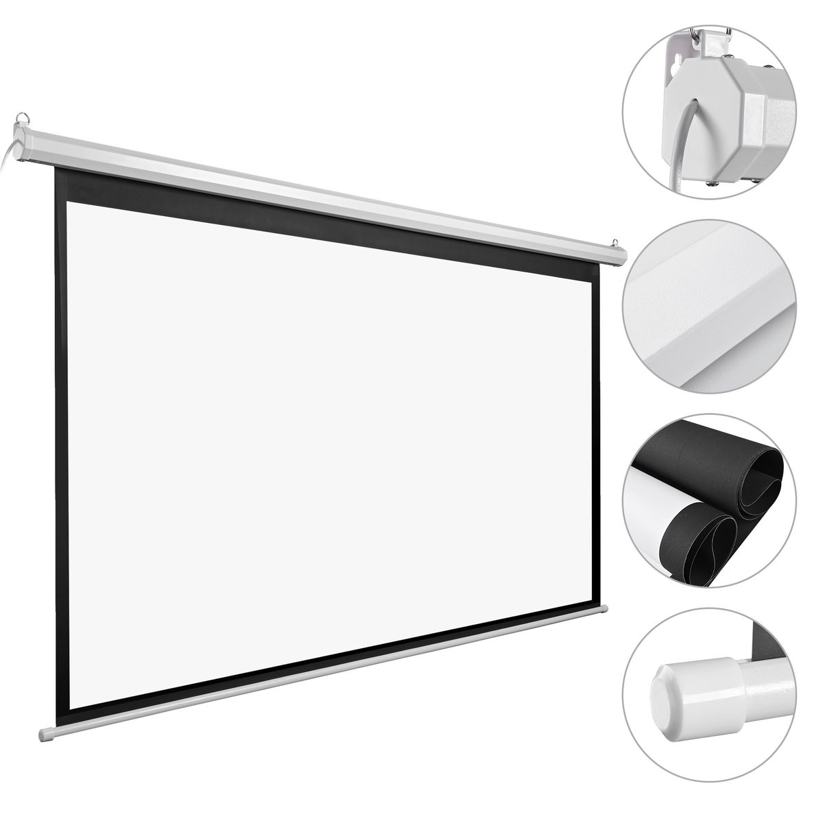 92in Diagonal 16:9 Automatic Projector Screen_voghion.com