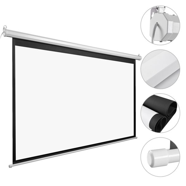92in Diagonal 16:9 Automatic Projector Screen_voghion.com