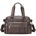 Borsa da viaggio per uomo, grande, borsa da viaggio per computer, tracolla in vera pelle, borsa da viaggio d'affari_voghion.com