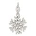 Sterling Silver Polished Snowflake Charm_voghion.com
