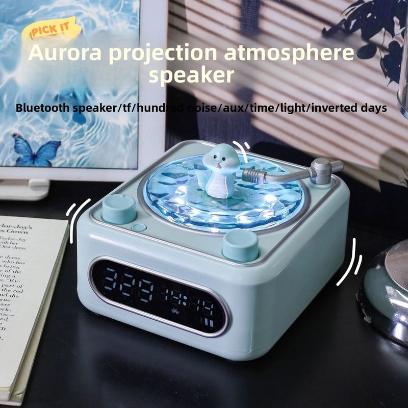 Shouxing Aurora Water Ripple Speaker Bluetooth Niche High-End Atmosphere Graduation Season Birthday Gift For Best Friend_voghion.com