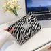Large Capacity Zebra Leopard Print Makeup Portable Storage Skincare Toiletry Simple Travel Versatile Clutch Bag_voghion.com