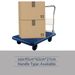 Ultra Quiet Plastic Flatbed Car, 330.69LB Load-bearing Capacity, 360 Degree Rubber Wheels, Manual Moving Platform Car For Heavy Objects, Suitable For Factories And Workshops, Dark Blue_voghion.com