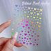 INS Holographic Heart Nail Decals - Colorful Aurora Solid Heart | Adhesive Self-Stick Nail Art For Women_voghion.com