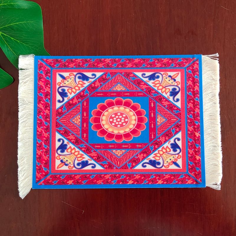 Unbeatable Quality Dunhuang Caisson Ceiling Mouse Pad Mogao Grottoes Mural Placemat Teacup Mat Retro Rebound Heat Insulation Coaster_voghion.com