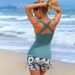 GraceChic Cross-Border New Two-Piece For Women, European And American Style, Small V-Neck, Backless, High-End Feel, Popular Beach_voghion.com
