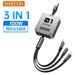 Câble de données USB Type C rétractable universel 3 en 1 de 100 W pour iPhone, Samsung, Huawei, Xiaomi et Android, charge rapide micro USB._voghion.com