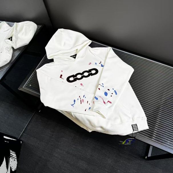 Autumn GOODBRAND2025 Candy Embroidery Ink Splash Hooded Sweatshirt Unisex_voghion.com