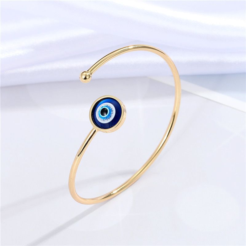 Nuovo braccialetto creativo stile semplice multicolore con occhio del diavolo e gioielli di moda_voghion.com