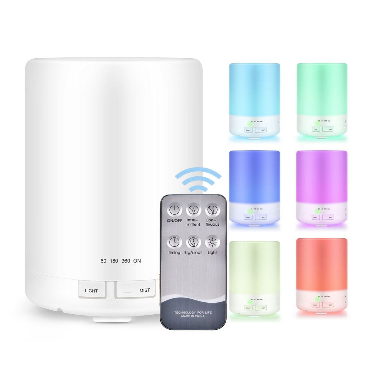 Aroma Diffuser Aromatherapy Machine Colorful Light Humidifier 300ml Silent Desktop Air Purifier Moisturizer Aromatherapy Spray_voghion.com