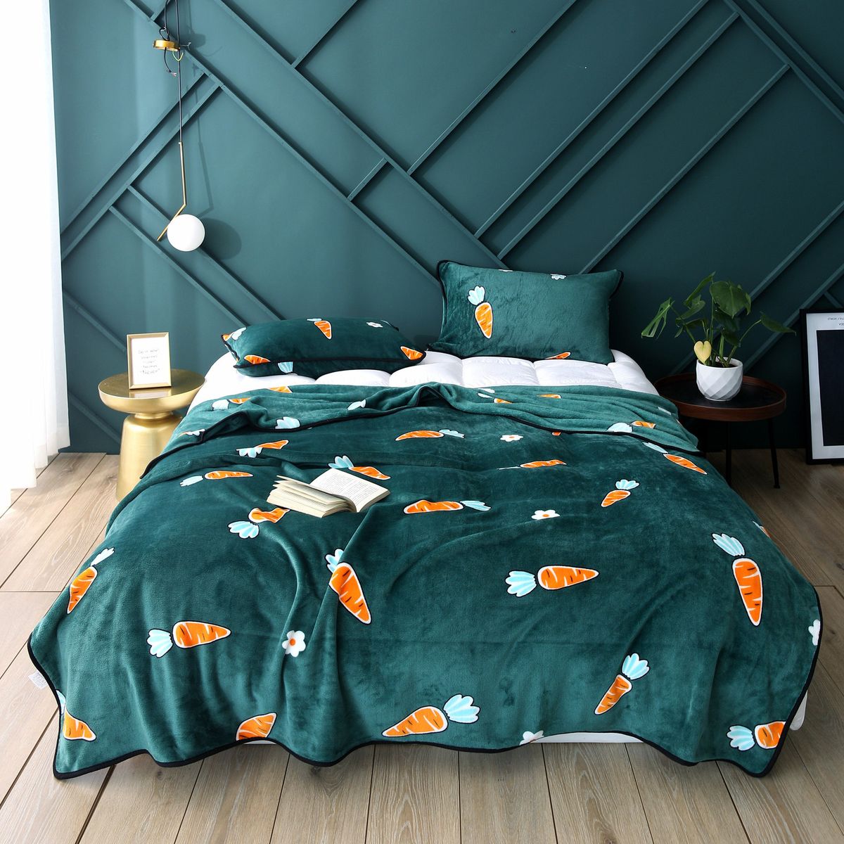 Coperta in morbida flanella - Coperta accogliente per divano, letto e pisolino in ufficio (leggera, 150x200 cm) - Perfetta per casa, dormitorio e viaggi_voghion.com