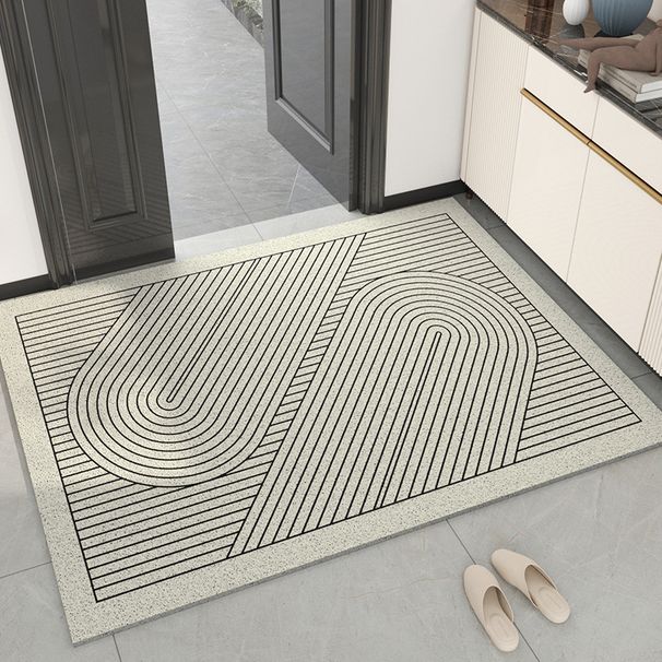 Tappetino per ingresso semplice con anello in filo metallico, antiscivolo, antipolvere, resistente all'usura, per portico, resistente allo sporco, raschiatura_voghion.com