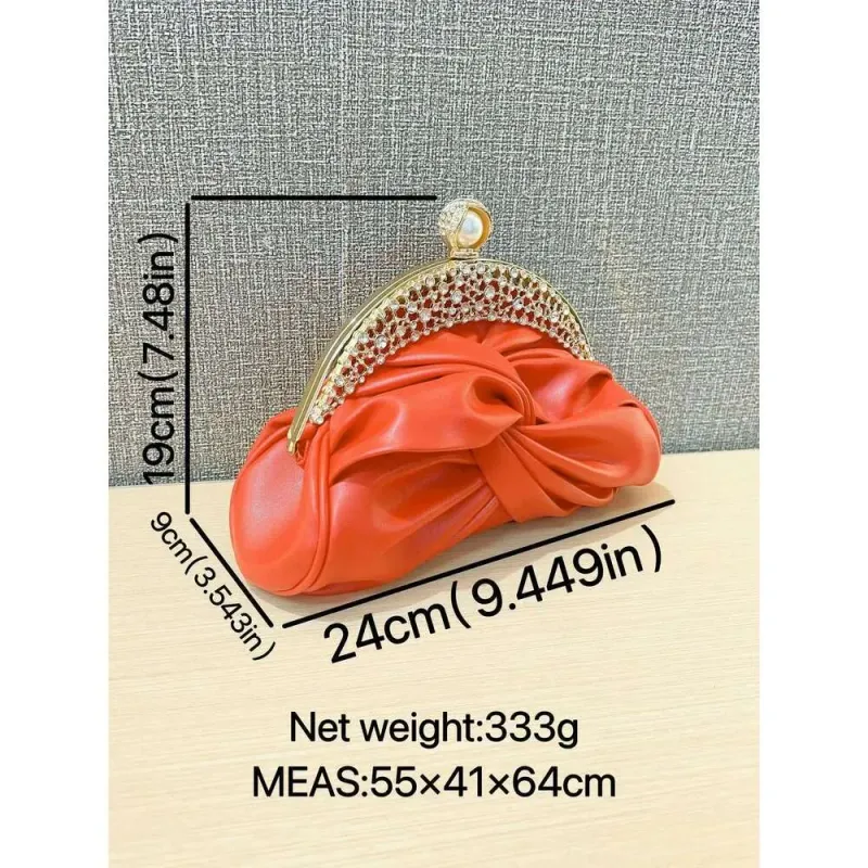 Designer 2025 Fashion Women Luxurious Chain Shoulder Red Wedding Party Female Chic Crossbody Bags Prom Clutch Handbags_voghion.com