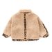 Girls Autumn And Winter Lamb Wool Coat 2024 New Han Honger Leopard Print Baby Stylish Cotton Thickened Jacket_voghion.com