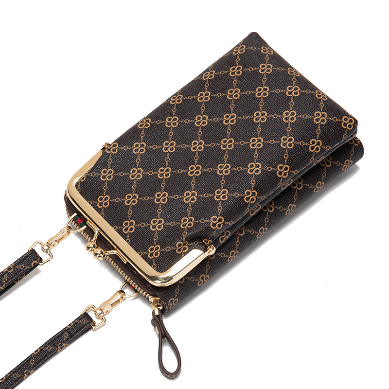 ​​Designer-Telefon-Geldbörse mit Monogramm für Damen – Multifunktionale Mini-Umhängetasche im Premium-Look​​_voghion.com