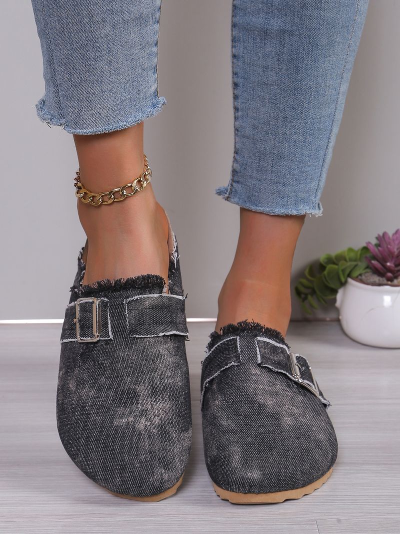 Pantofole Baotou da donna, pantofole di grandi dimensioni per persone pigre da indossare con pantofole piatte_voghion.com