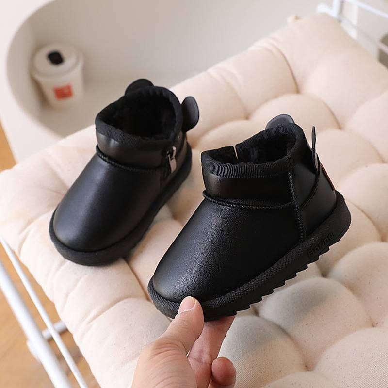 Kinderen sneeuw Winter baby Jongens en meisjes dikke warme winter Waterdichte katoenen schoenen voor kinderen enkellaarsjes_voghion.com