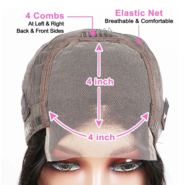 13x4-es csontegyenes bob front paróka nőknek HD átlátszó csipke frontális ragasztó nélküli paróka emberi hajból_voghion.com