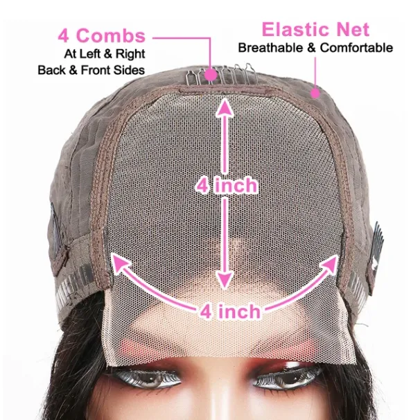 13x4-es csontegyenes bob front paróka nőknek HD átlátszó csipke frontális ragasztó nélküli paróka emberi hajból_voghion.com