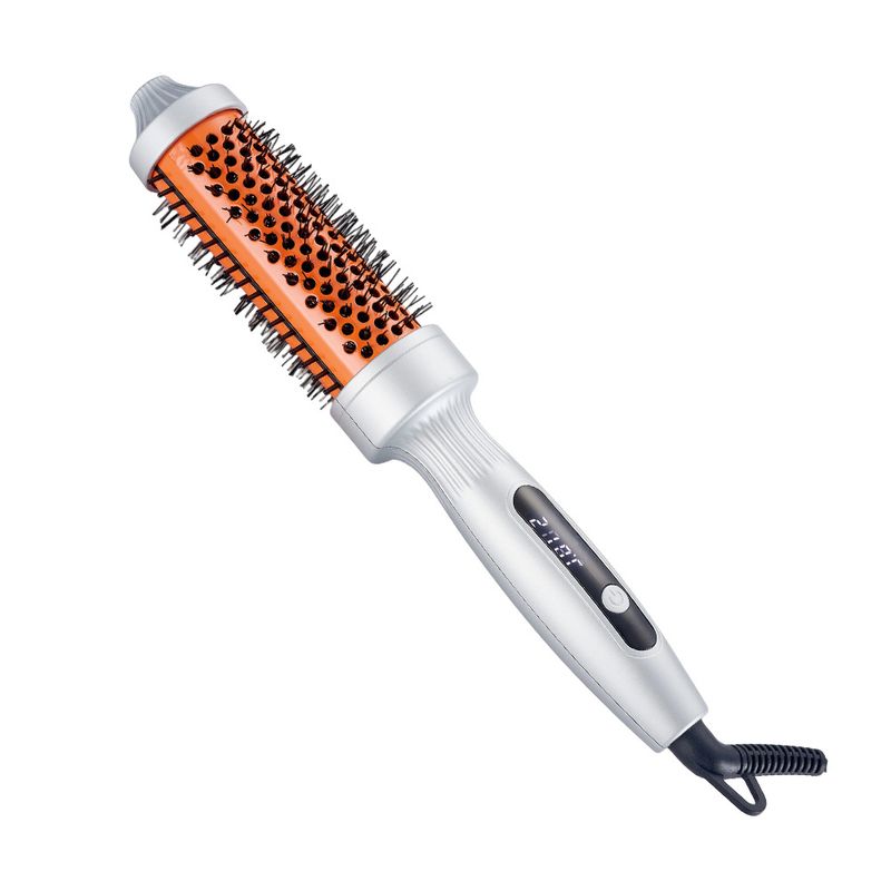 Ion Hair Straightening Comb, 2-in-1 Curling Iron & Straightener, Non-Damaging Volumizing Styling Tool_voghion.com