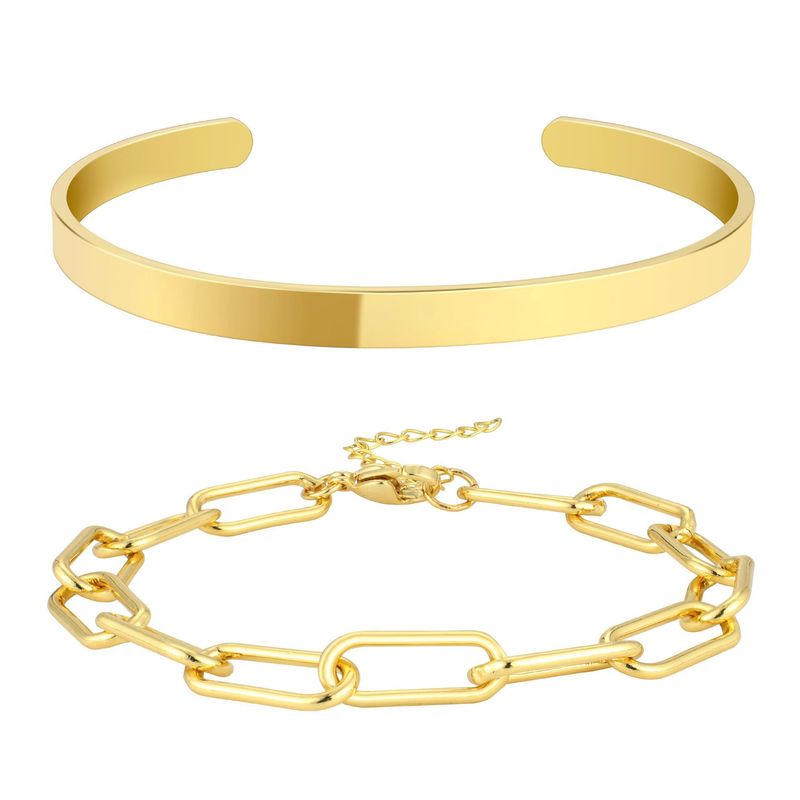 Women's Jewelry Fashion Simple Stainless Steel Love Knotted Bracelet Geometric Claw Chain Tennis Chain Women's Hand Jewelry_voghion.com