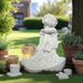 Statua di angelo fata fiore artigianato in resina luce solare decorazione da giardino ornamento stile pastorale_voghion.com