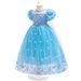 Kids' Clothing Frozen New Cos Costume Girls Princess Dress Long Performance Costume Summer Dress_voghion.com