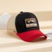 1 pezzo di berretto da baseball casual traspirante e regolabile con parasole in rete neutra con toppe alla moda, adatto per_voghion.com