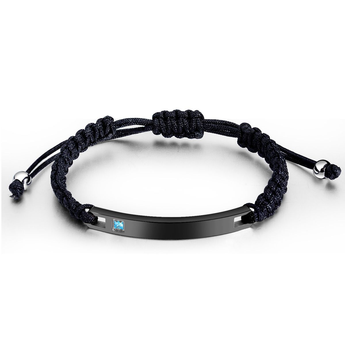 Braccialetto alla moda per uomo e donna, in acciaio inossidabile, personalità semplice, tutto abbinato, superficie liscia, incisione, coppia, gioielli in acciaio al titanio._voghion.com