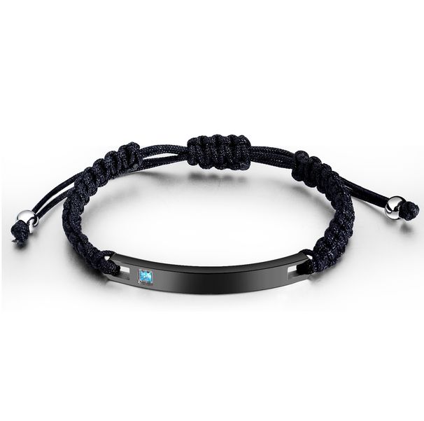 Braccialetto alla moda per uomo e donna, in acciaio inossidabile, personalità semplice, tutto abbinato, superficie liscia, incisione, coppia, gioielli in acciaio al titanio._voghion.com