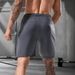 Lightweight Quick-Dry Men's Gym Shorts - High Stretch Athletic Training Shorts For Running, Hiking & Workouts (Black/Grey/Khaki/Blue) - EU Sizes_voghion.com
