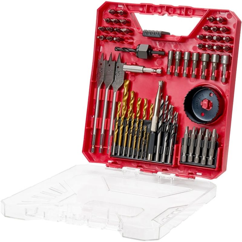 With Set Multi-purpose VEVOR Bit Case Screwdriver PCS Bit 70 Drill Set Carrying_voghion.com