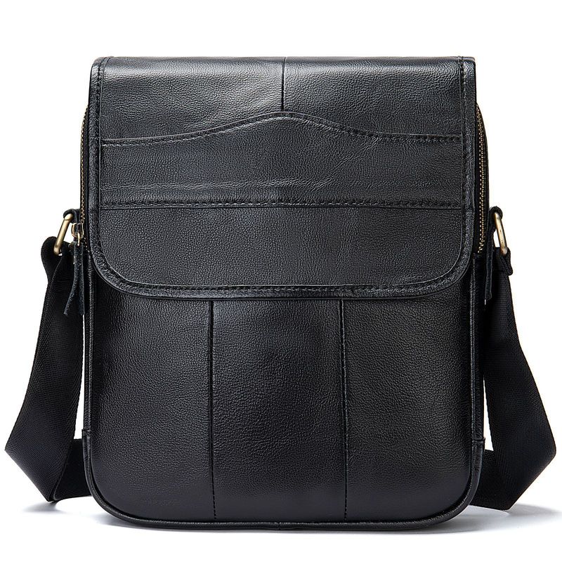 Marant Shoulder Bag Genuine Leather Retro Men's Shoulder Messenger Bag First Layer Cowhide Men's Bag Shoulder Bag_voghion.com