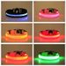 Kæledyr LED Nylon USB Lysende Hunde Natlys Opladningshalsbånd Trådnet Ring_voghion.com