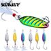 Long Casting Flat Vibration VIB Spoon Shape Lure Metal Bait Blood Groove Hook White Striped Bass Horse Mouth Sequin_voghion.com