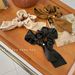 Coreano Dongdaemun Stylistics Satin Bow Colon Hair Loop Silk Tie Rope Hair Rope Blogger Accessori per capelli_voghion.com