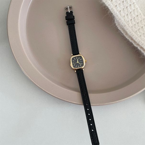 Orologio da polso NAIDU Small Sugar Cube con cinturino in pelle, stile semplice, compatto e squisito, da donna_voghion.com