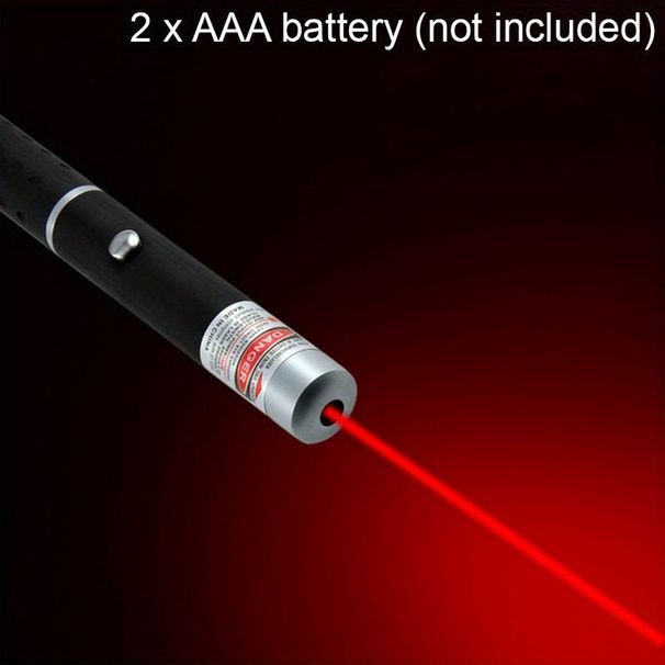 1pc Laser Pointer Laser Pen Laser Flashlight Portable Handheld Flashlight For Cats Dogs Pet Interactive Toys Laser Presentation (Two AAA Battery Not_voghion.com