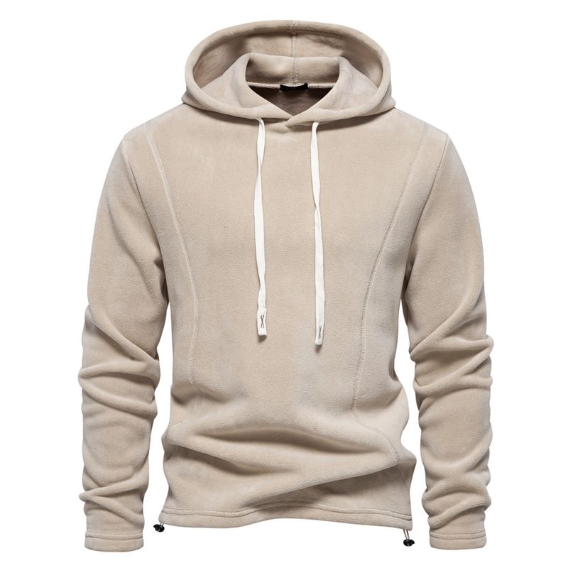 Heren herfst en winter nieuwe stijl staande kraag half rits lange mouw trui staande kraag cross border trend cross border heren polar fleece top_voghion.com